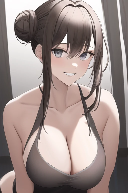 [NovelAI] Bun hair Seductive smile [Illustration]